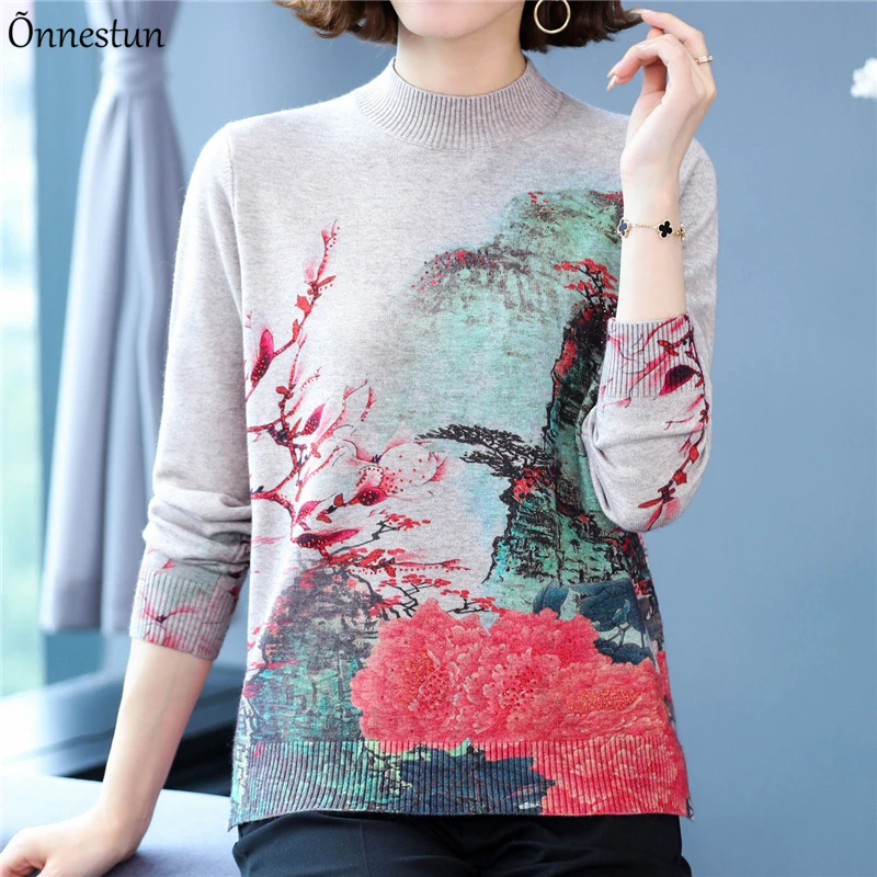 Свитер женский с принтом в китайском стиле, мягкий пуловер с круглым вырезом, повседневный джемпер, толстый свитер с длинным рукавом, Осень-зима
Свитер женский с принтом в китайском стиле, мягкий пуловер с круглым вырезом, повседневный джемпер, толстый свитер с длинным рукавом, Осень-зима