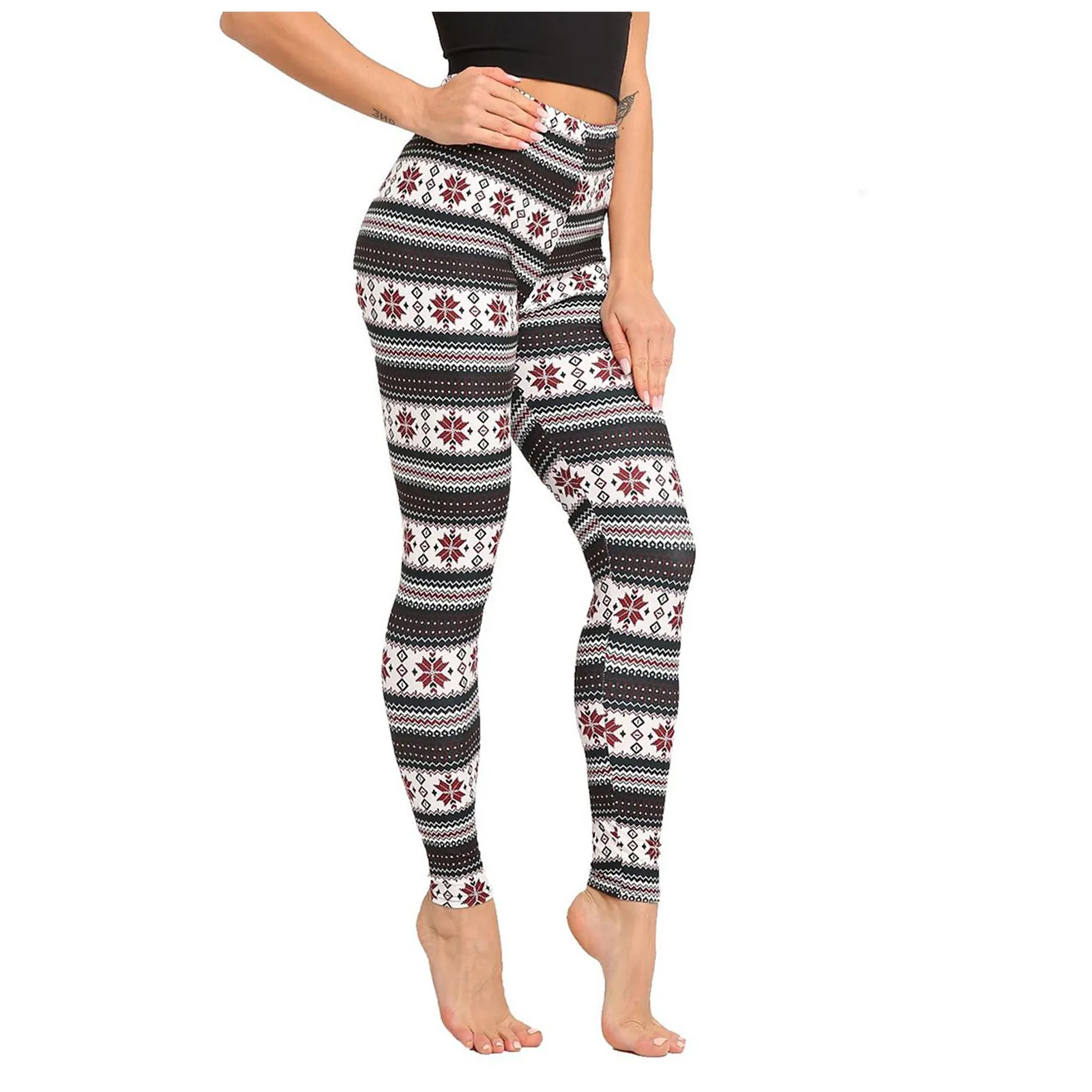 Леггинсы 9/9, повседневные облегающие Женские Штаны Для Йоги, спортивные эластичные рождественские брюки для йоги с принтом 
Леггинсы 9/9, повседневные облегающие Женские Штаны Для Йоги, спортивные эластичные рождественские брюки для йоги с принтом