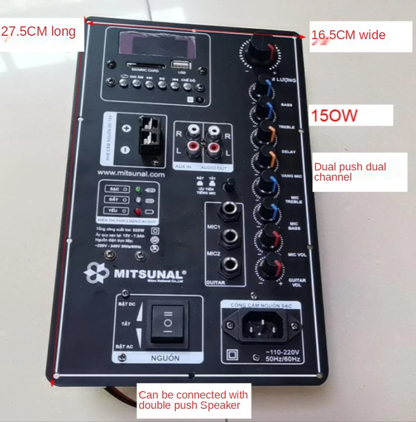 12V/110V-220V Square Dance Audio Motherboard 150W High Power Bluetooth Trolley Speaker Power Amplifier Board
12V/110V-220V Square Dance Audio Motherboard 150W High Power Bluetooth Trolley Speaker Power Amplifier Board
