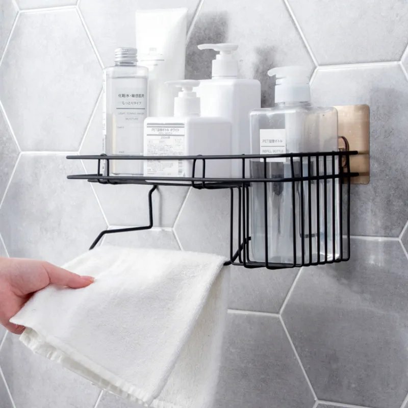 Iron free punching rack bathroom wash rack bathroom toilet wall hanging storage rack towel rack WF8231040
Iron free punching rack bathroom wash rack bathroom toilet wall hanging storage rack towel rack WF8231040