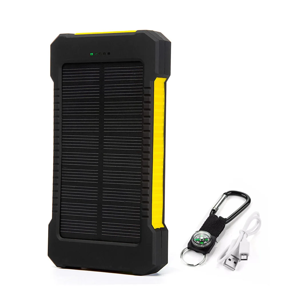Внешний аккумулятор Tolcuudda на солнечной батареей 10000 мАч цвета выбор|Солнечные