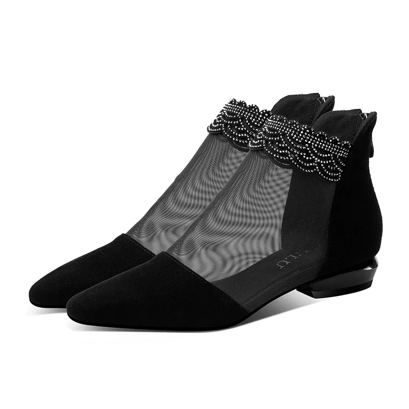 Rhinestone Mesh Women's Shoes Hollow Flat Sandals Women 2020 New Fashion Mesh Boots Women's Shoes Thick Heel Sandals Women
Rhinestone Mesh Women's Shoes Hollow Flat Sandals Women 2020 New Fashion Mesh Boots Women's Shoes Thick Heel Sandals Women