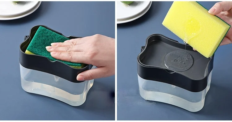 Multi-function Pressing Liquid Out Box Sponge Kitchen Detergent Automatic Liquid Cleaning Brush Dishwashing Brush Magic Device
Multi-function Pressing Liquid Out Box Sponge Kitchen Detergent Automatic Liquid Cleaning Brush Dishwashing Brush Magic Device