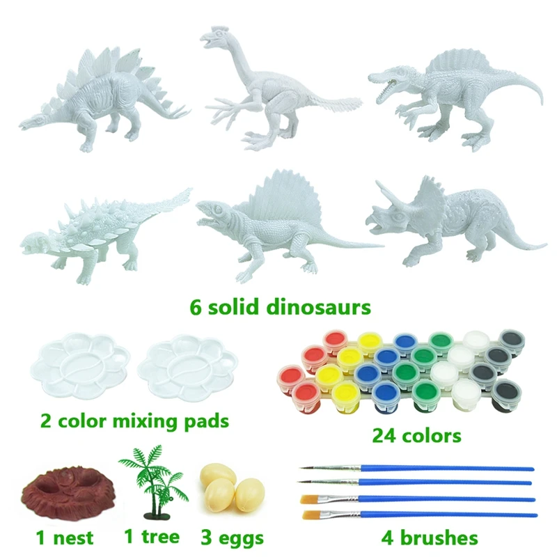 42Pcs Diy Painted Dinosaur White Blank Model Hand Painting Dinosaur Graffiti Children Toys
42Pcs Diy Painted Dinosaur White Blank Model Hand Painting Dinosaur Graffiti Children Toys
