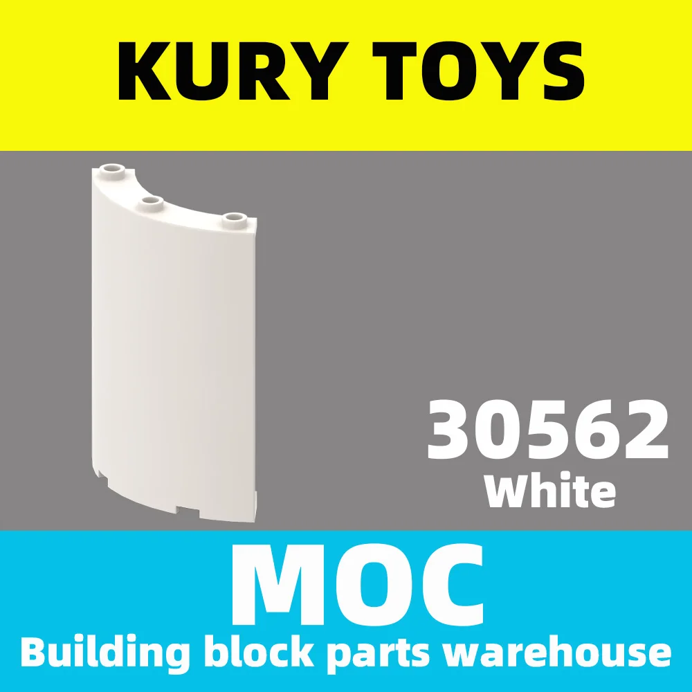 Kury Toys DIY MOC для 30562 строительных блоков части цилиндров четверть 4x4x6 круглого