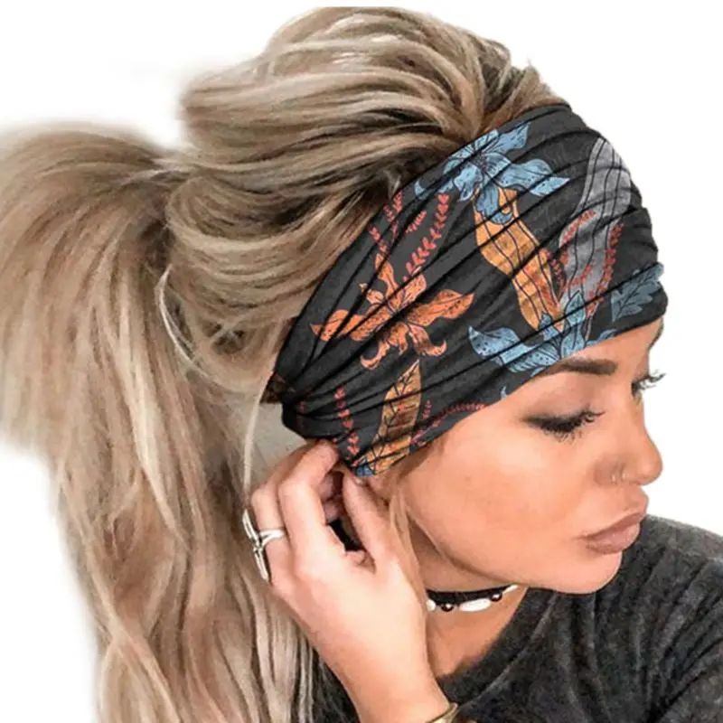 Women Yoga Sport Wide Headband Boho Colorful Leaves Butterfly Graffiti Print Running Sweat Hairband Workout Headwrap 
Women Yoga Sport Wide Headband Boho Colorful Leaves Butterfly Graffiti Print Running Sweat Hairband Workout Headwrap