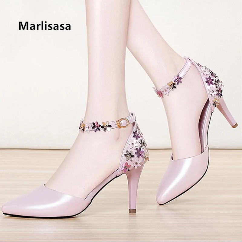 Marlisasa Women Fashion Pink Floral Buckle Strap High Heel Stiletto Ladies Casual Spring Comfort High Heel Shoes & Pumps F5559
Marlisasa Women Fashion Pink Floral Buckle Strap High Heel Stiletto Ladies Casual Spring Comfort High Heel Shoes & Pumps F5559