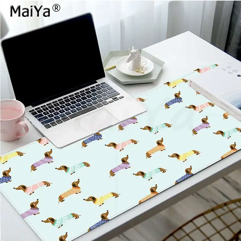 MaiYa Cute cartoon Dachshund dog Customized laptop Gaming mouse pad Size for large Edge Locking Speed Version Game Keyboard Pad
MaiYa Cute cartoon Dachshund dog Customized laptop Gaming mouse pad Size for large Edge Locking Speed Version Game Keyboard Pad