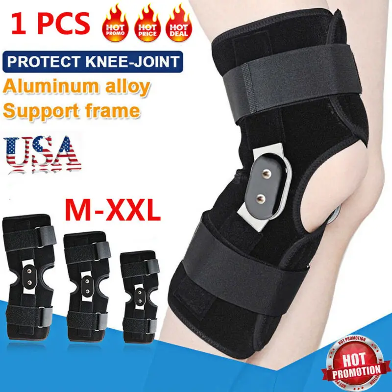 Hinged Knee Brace Adjustable Knee Support with Side Stabilizers of Locking Dials for Knee Pain Arthritis ACL PCL Meniscus Tear
Hinged Knee Brace Adjustable Knee Support with Side Stabilizers of Locking Dials for Knee Pain Arthritis ACL PCL Meniscus Tear