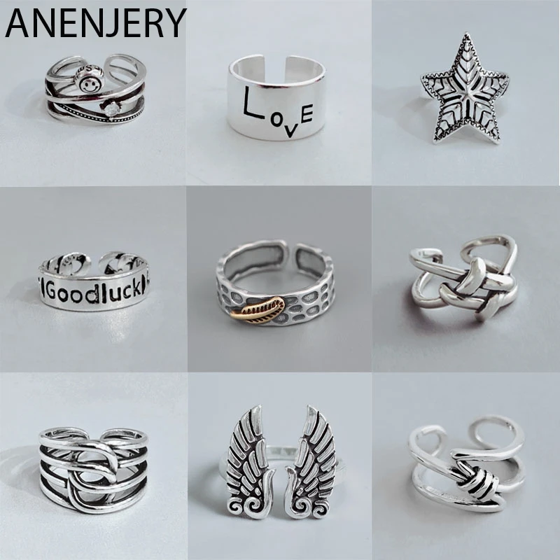 GOLDRIA 925 Sterling Silver Fashion Retro Handmade Rings For Women Men Adjustable Thai Silver Rings Wholesale
GOLDRIA 925 Sterling Silver Fashion Retro Handmade Rings For Women Men Adjustable Thai Silver Rings Wholesale