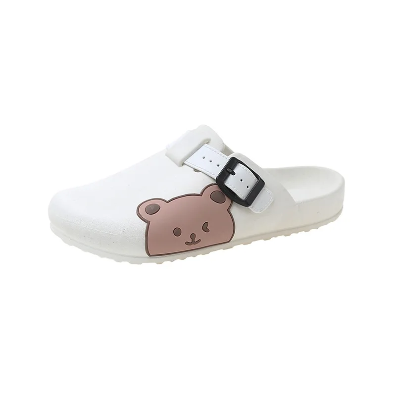 Flat Slippers for Women Cute Bear Slides Nurse Shoes Casual Non-slip Working Shoes Women Zapatos De Mujer 
Flat Slippers for Women Cute Bear Slides Nurse Shoes Casual Non-slip Working Shoes Women Zapatos De Mujer