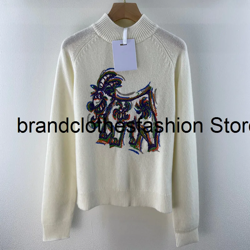 Женский трикотажный кашемировый свитер, черный и белый пуловер с длинным рукавом и вышивкой из козы и овцы, осень 100%
Женский трикотажный кашемировый свитер, черный и белый пуловер с длинным рукавом и вышивкой из козы и овцы, осень 100%