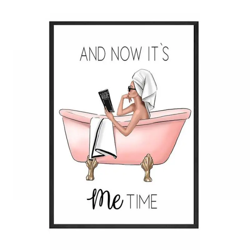 Home Decor Nordic Bathroom Poster Wall Art HD Print Fashion Girl Bathtub Picture Canvas Painting Wall Decor Mural Girl Bedroom
Home Decor Nordic Bathroom Poster Wall Art HD Print Fashion Girl Bathtub Picture Canvas Painting Wall Decor Mural Girl Bedroom