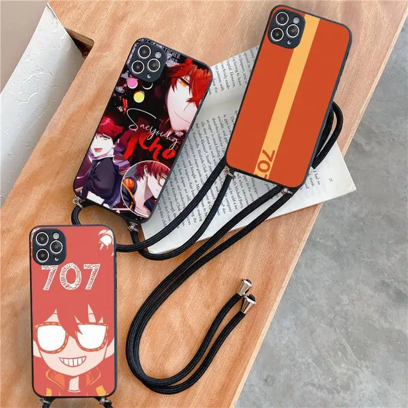 707 Mystic Messenger Phone Case For iPhone 7 8 11 12 X XS XR MINI Pro Max Plus Strap Cord Chain Lanyard soft shell funda coque
707 Mystic Messenger Phone Case For iPhone 7 8 11 12 X XS XR MINI Pro Max Plus Strap Cord Chain Lanyard soft shell funda coque