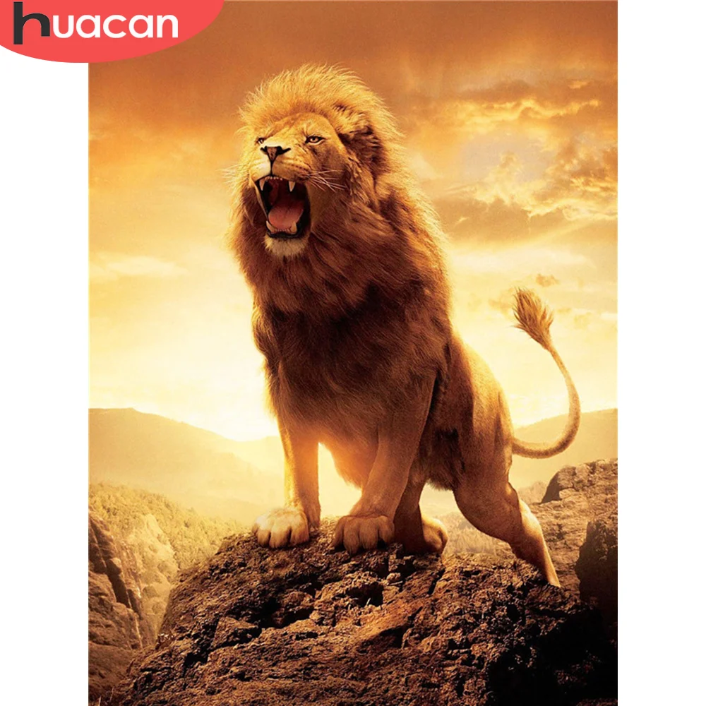 HUACAN Diamond Painting Lion Full Square Drill 5D Diamond Embroidery Animal Cross Stitch Diamond Mosaic Needlework Home Decor
HUACAN Diamond Painting Lion Full Square Drill 5D Diamond Embroidery Animal Cross Stitch Diamond Mosaic Needlework Home Decor