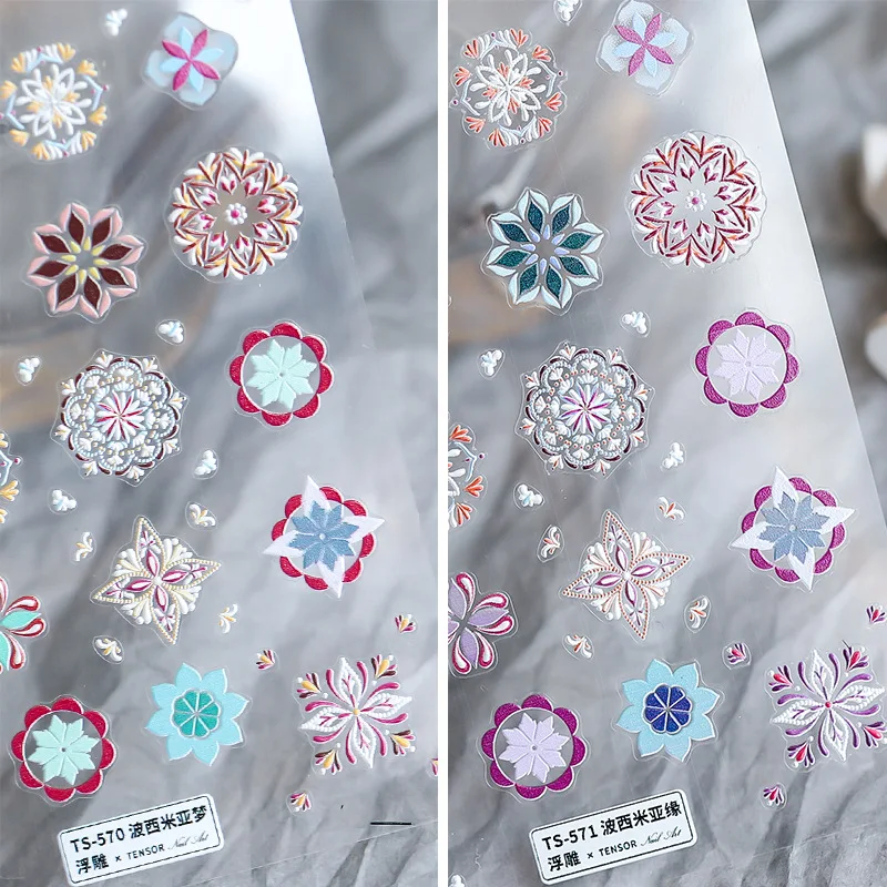 5D Embossed Nail Stickers Embossed Engraved Nail Foils Bohemian Style Self Adhesive Flower 3D Nail Art Decorations For Manicure
5D Embossed Nail Stickers Embossed Engraved Nail Foils Bohemian Style Self Adhesive Flower 3D Nail Art Decorations For Manicure