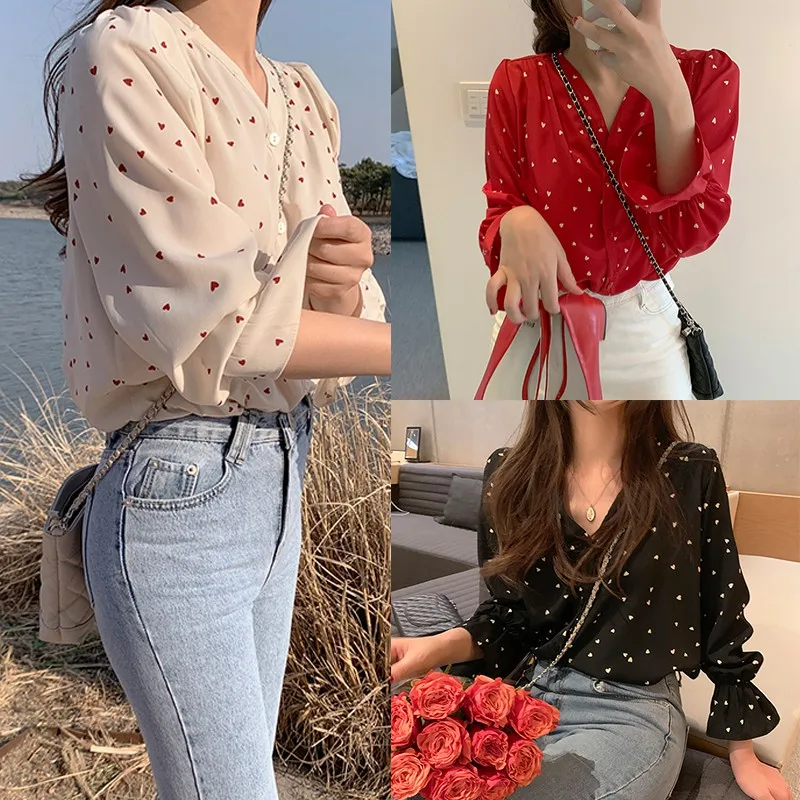 Autumn Sexy Blouse Women V-neck Loose Round Neck Blouses Button Irregular Long Sleeve Fashion Shirt
Autumn Sexy Blouse Women V-neck Loose Round Neck Blouses Button Irregular Long Sleeve Fashion Shirt