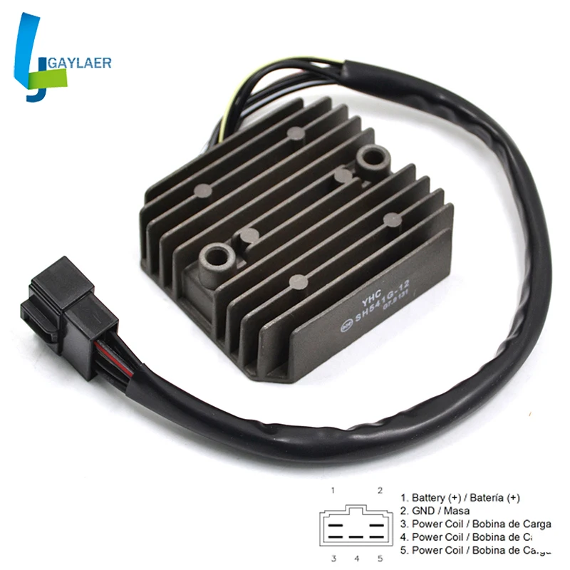 SH541G-12 Motorcycle Voltage Regulator Rectifier for Kawasaki EJ400 W400 2006-2008 EJ650 W650 VN400 VN800 VN1500 VN1600
SH541G-12 Motorcycle Voltage Regulator Rectifier for Kawasaki EJ400 W400 2006-2008 EJ650 W650 VN400 VN800 VN1500 VN1600