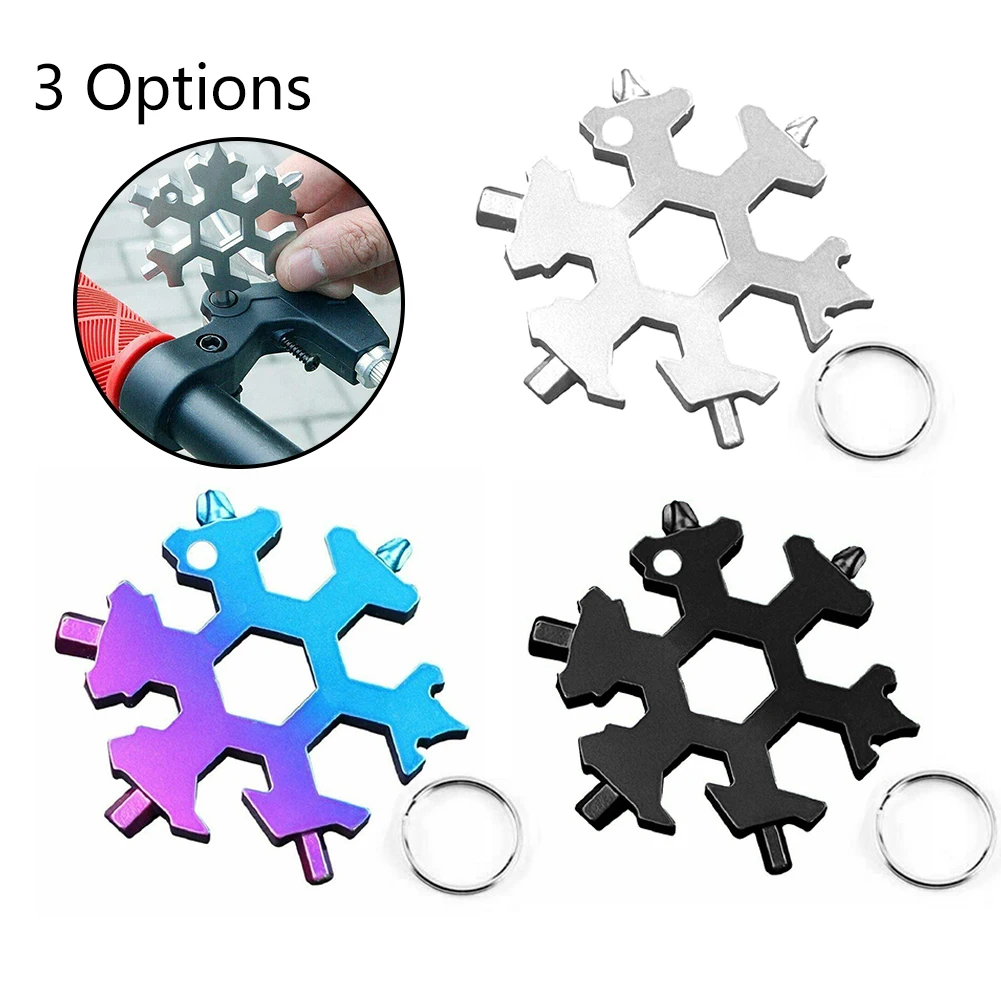 Snow Wrench Tool EDC Hex Snow Wrench For Mountaineering 18 in 1 zinc alloy