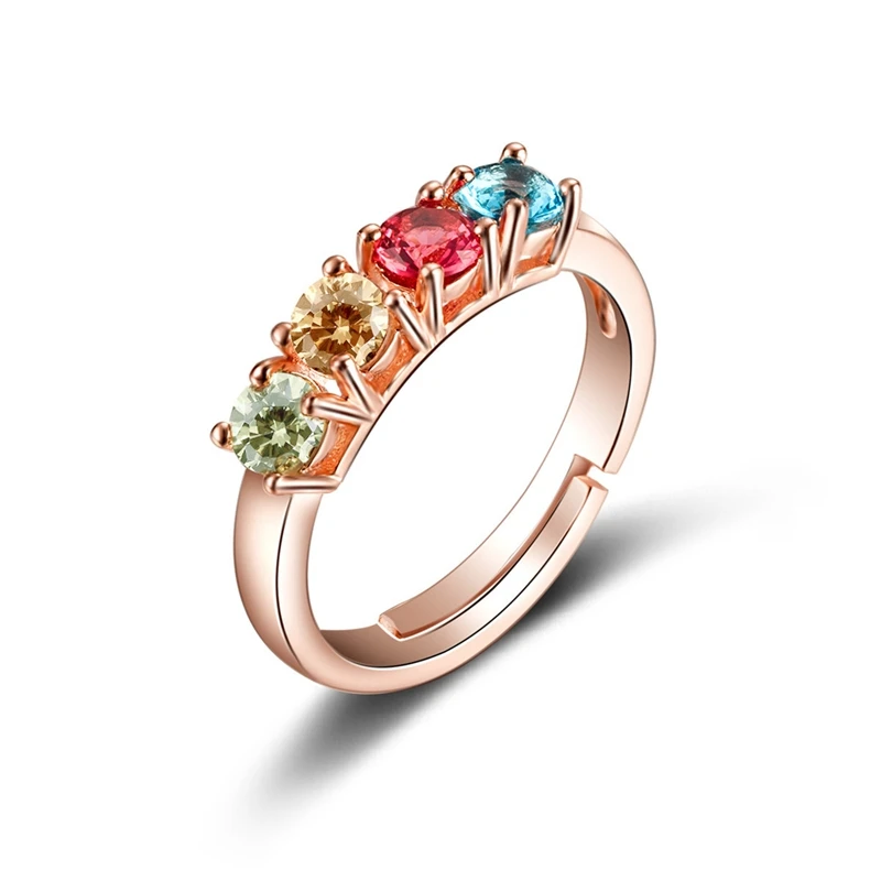 Classical Fashion Colorful Adjuestable Size Zircon Gem Rings Silver Coating Charm Luxury Jewelry for Women Gift
Classical Fashion Colorful Adjuestable Size Zircon Gem Rings Silver Coating Charm Luxury Jewelry for Women Gift