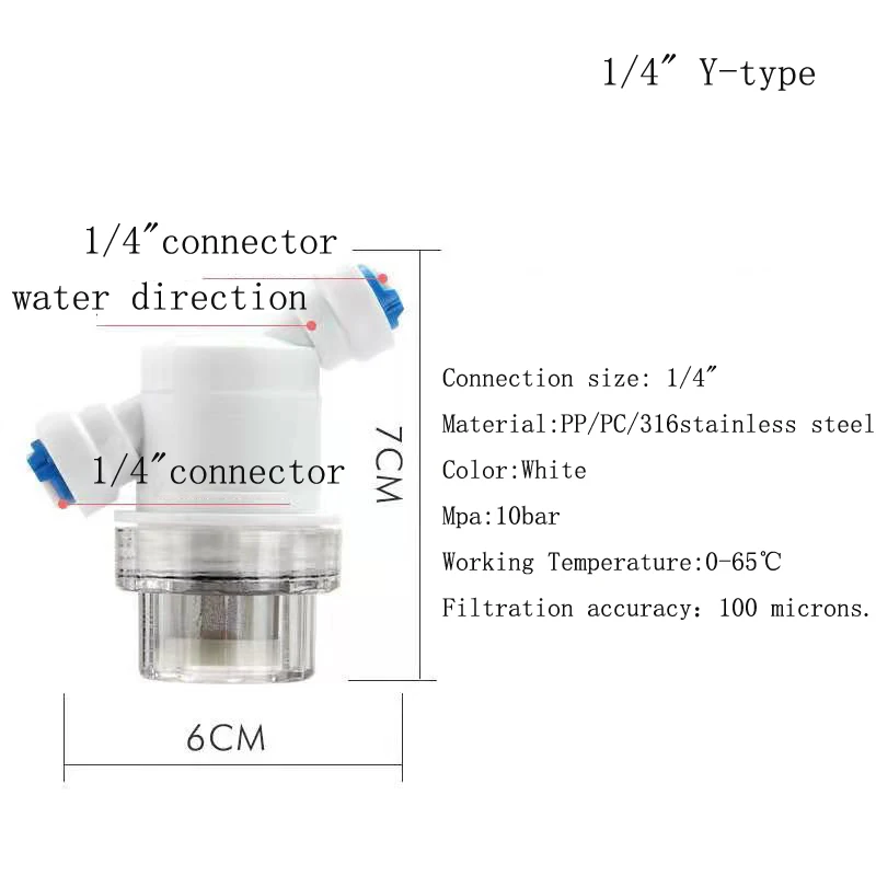 Фильтр для воды 1/4" 3/8", пластиковый
Фильтр для воды 1/4" 3/8", пластиковый