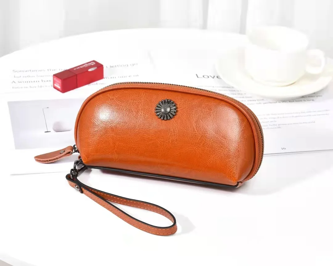 

Женская сумка-клатч, Женская Портативная сумка на мобильный телефон, женская косметичка из коровьей кожи, женский модный кошелек