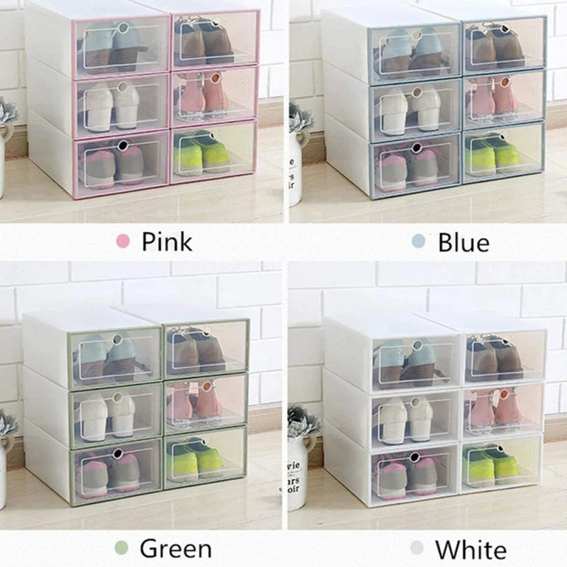 100% brand new household products New Transparent Plastic Shoe Box Shoe Storage Artifact Clamshell Drawer Type 6 Packs
100% brand new household products New Transparent Plastic Shoe Box Shoe Storage Artifact Clamshell Drawer Type 6 Packs