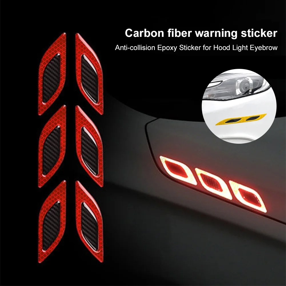 6pcs/set Car Stickers Reflective Strips Front Rear Bumper Protector Carbon Fiber Color Anti-collision Stickers for Car Truck
6pcs/set Car Stickers Reflective Strips Front Rear Bumper Protector Carbon Fiber Color Anti-collision Stickers for Car Truck