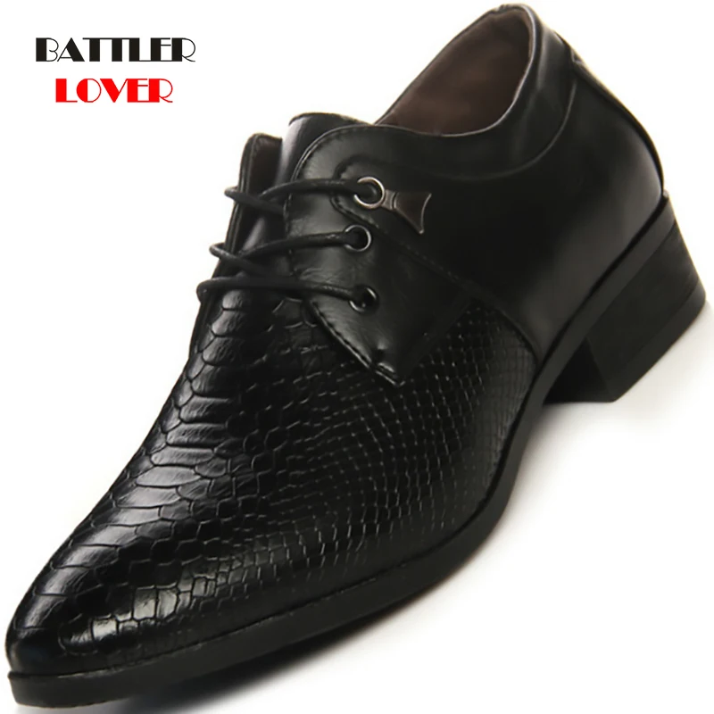 Men Dress Shoes Spring Formal Wedding Shoes for Male Social Fashion Brand Casual Party Footwear Snakeskin Leather Oxfords
Men Dress Shoes Spring Formal Wedding Shoes for Male Social Fashion Brand Casual Party Footwear Snakeskin Leather Oxfords