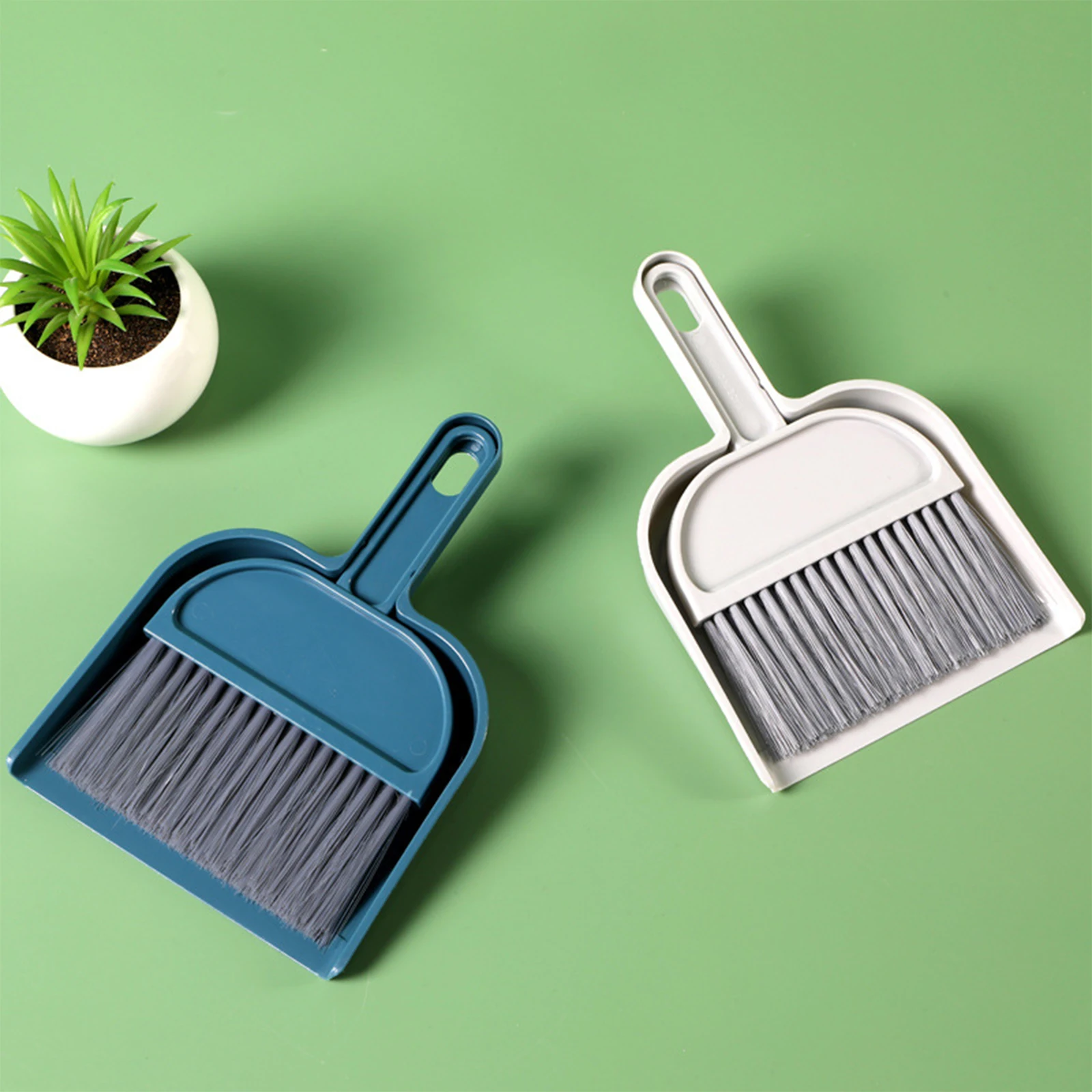 Mini Broom Set with Slope Shovel Head Flexible Bristles Embedded Design Hanging Hole Floor Hand Push Sweeper Pet Hair Broom 
Mini Broom Set with Slope Shovel Head Flexible Bristles Embedded Design Hanging Hole Floor Hand Push Sweeper Pet Hair Broom