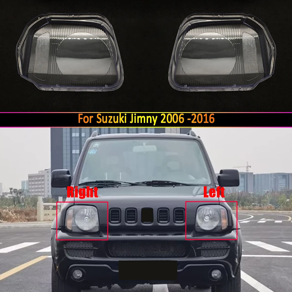 

Car Headlight Lens For Suzuki Jimny 2006 2007 2008 ~2014 2015 2016 Headlamp Cover Replacement Auto Shell