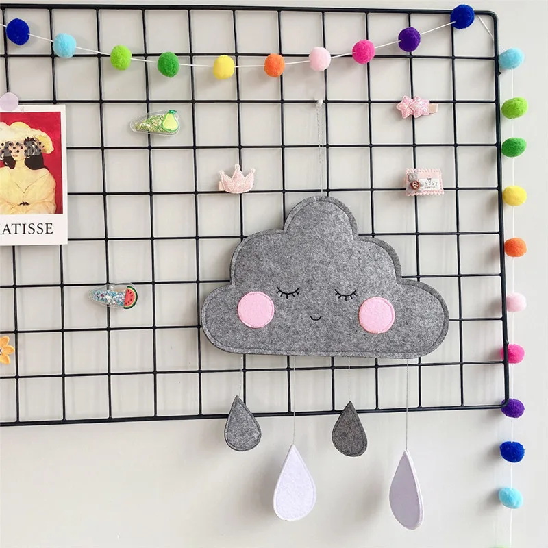 Children Tent Decorate Cloud Felt Water Drop Raindrop Hanging Bedroom Closet Decoration Room Wall-hanging Decor Photo Props
Children Tent Decorate Cloud Felt Water Drop Raindrop Hanging Bedroom Closet Decoration Room Wall-hanging Decor Photo Props