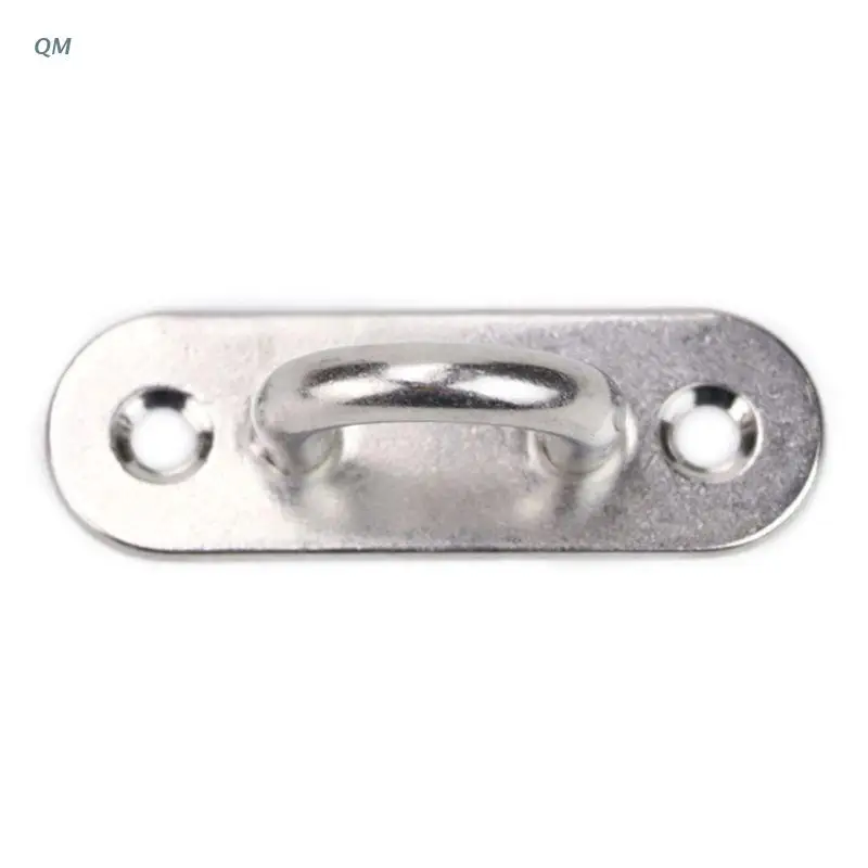 6Pcs 5mm Stainless Steel Eye Plate Oblong Pad Eye Plate Metal Staple Ring Hook Hardware 13MF
6Pcs 5mm Stainless Steel Eye Plate Oblong Pad Eye Plate Metal Staple Ring Hook Hardware 13MF