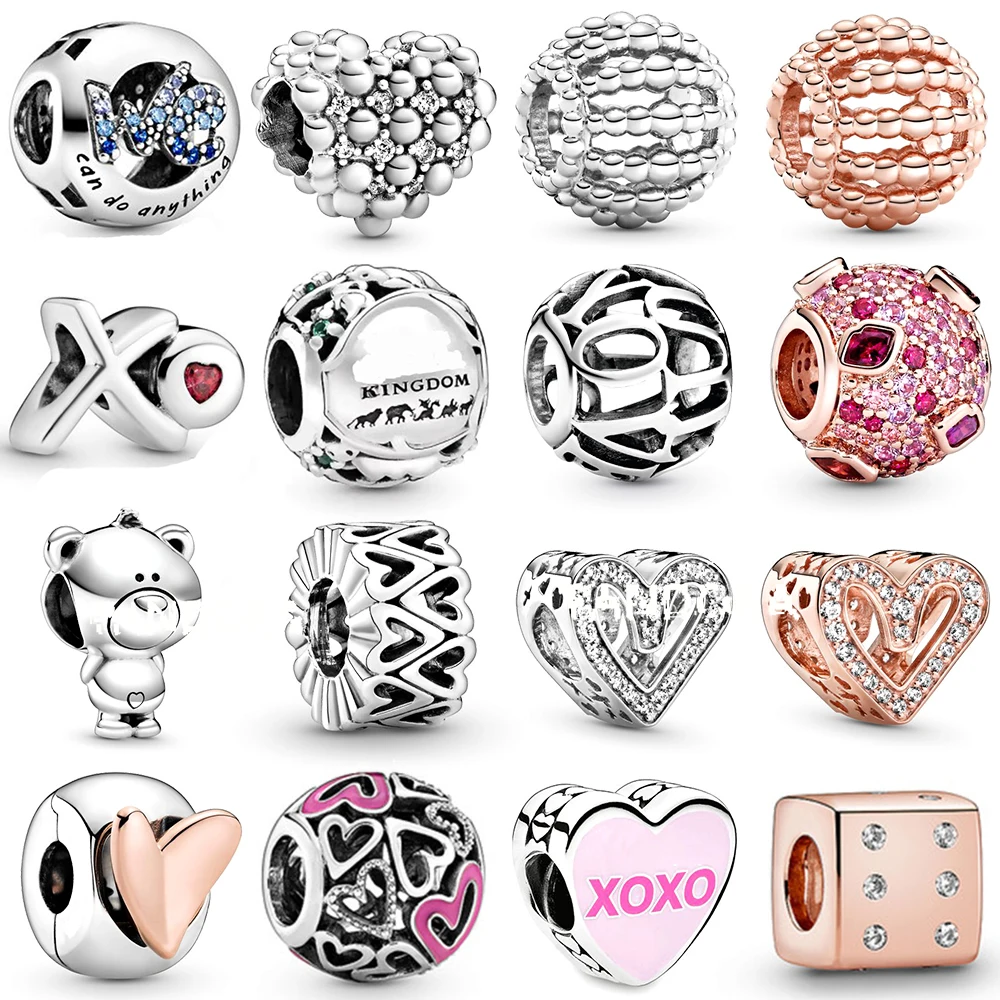NEW 2020 100% 925 Sterling Silver Valentine's Day Collection Charm Heart Women Fit DIY Original Bracelet Fashion Jewelry Gift 
NEW 2020 100% 925 Sterling Silver Valentine's Day Collection Charm Heart Women Fit DIY Original Bracelet Fashion Jewelry Gift