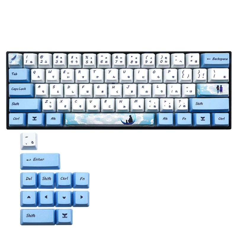 2021 New 73 Keys Dye Sublimation Mechanical Keyboard Cute Keycaps PBT OEM Profile Keycap For GH60 GK61 GK64 Keyboard Keycap
2021 New 73 Keys Dye Sublimation Mechanical Keyboard Cute Keycaps PBT OEM Profile Keycap For GH60 GK61 GK64 Keyboard Keycap