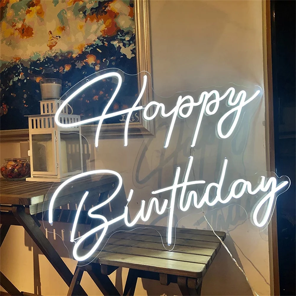 Happy Birthday Led Neon Signs Light For Bar Pub Club Home Restaurant Wall Hanging Neon Lights Birthday Party Decoration
Happy Birthday Led Neon Signs Light For Bar Pub Club Home Restaurant Wall Hanging Neon Lights Birthday Party Decoration