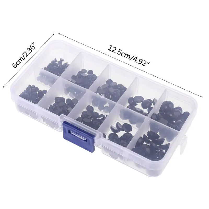 580pcs Black Plastic Safety Eyes for Bear Doll Animal Puppet Crafts Children Kids DIY Toys 10 Sizes CORB
580pcs Black Plastic Safety Eyes for Bear Doll Animal Puppet Crafts Children Kids DIY Toys 10 Sizes CORB