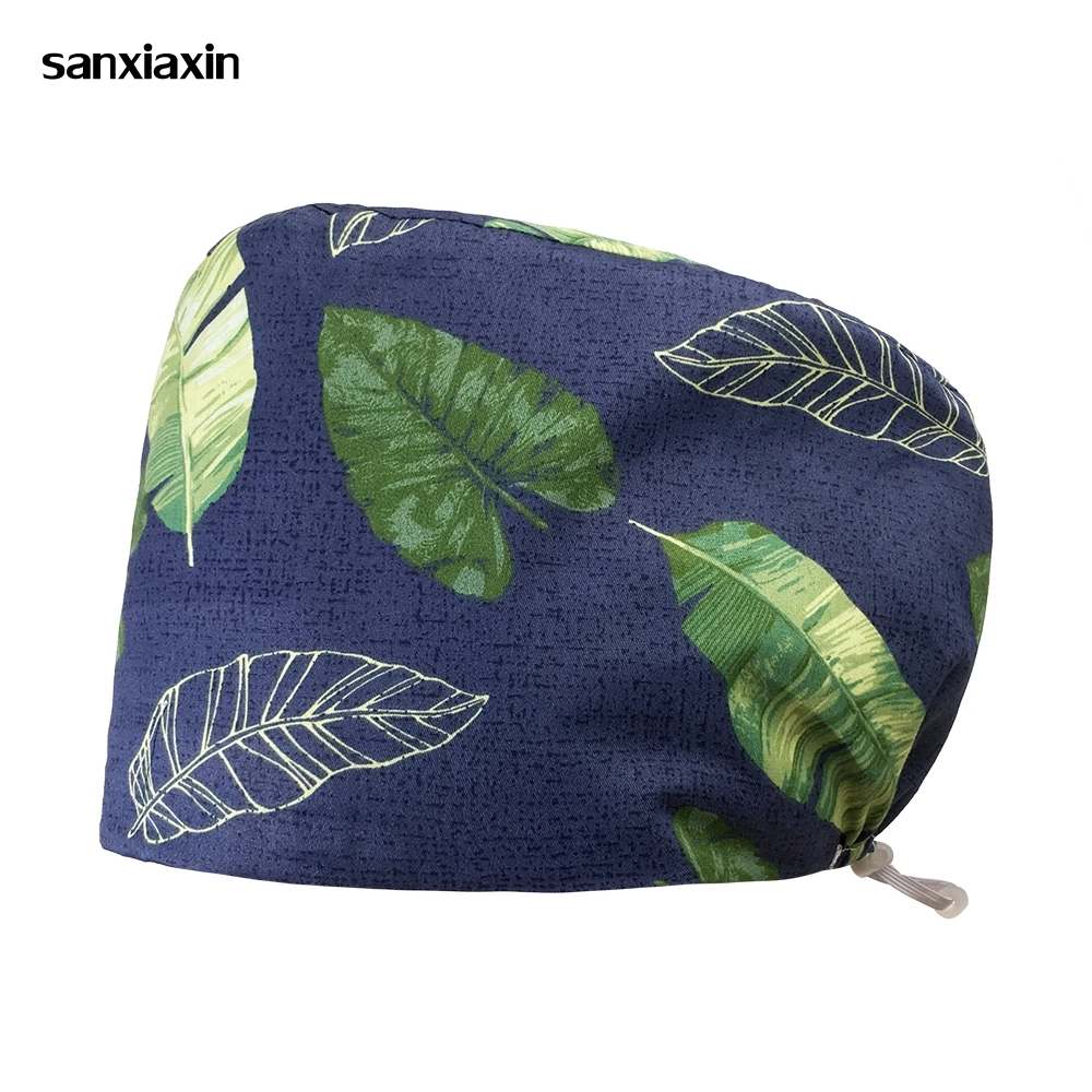 New leaf print scrub hat high-quality pure cotton breathable adjustable scrub hat lab dust-free work hat health center dust caps
New leaf print scrub hat high-quality pure cotton breathable adjustable scrub hat lab dust-free work hat health center dust caps