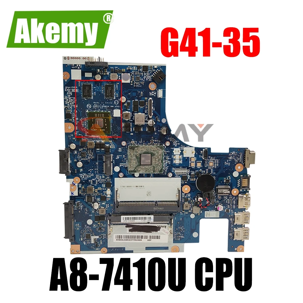 For lenovo G41-35 Laptop motherboard G41-35 BMWQ3/BMWQ4 NM-A401 R5 330M GPU Motherboard ( A8-7410U CPU ) tested 100% work
For lenovo G41-35 Laptop motherboard G41-35 BMWQ3/BMWQ4 NM-A401 R5 330M GPU Motherboard ( A8-7410U CPU ) tested 100% work