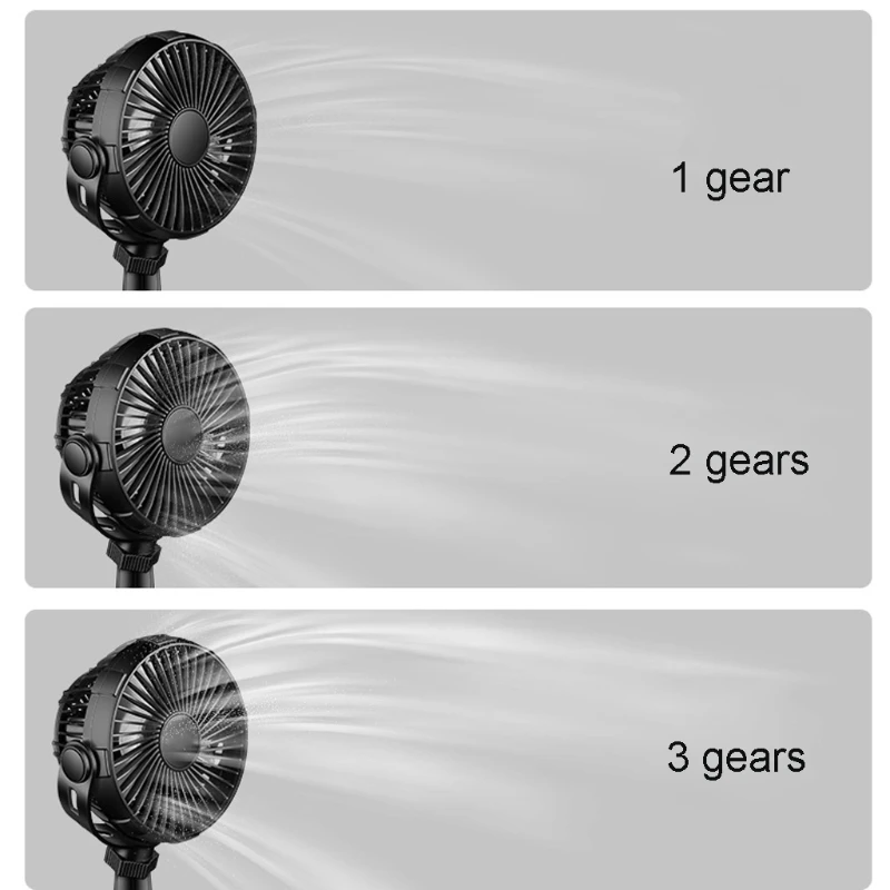 H7JA Free Rotation USB Battery Dual Purpose Portable Car Fan, Rechargeable Battery Powered Kitchen Fan Strong Suction
H7JA Free Rotation USB Battery Dual Purpose Portable Car Fan, Rechargeable Battery Powered Kitchen Fan Strong Suction
