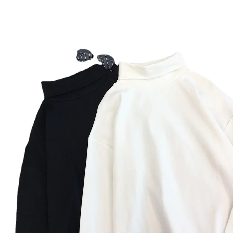 Woman Tshirts Black White Striped Solid Aesthetic Turtleneck Goth Pullovers Korean Vintage Kpop Long Sleeve Tops Women 2021 Tees
Woman Tshirts Black White Striped Solid Aesthetic Turtleneck Goth Pullovers Korean Vintage Kpop Long Sleeve Tops Women 2021 Tees