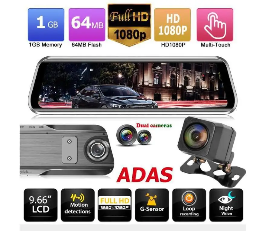 Сенсорное Автомобильное зеркало заднего вида DVR камера 2.5D IPS 1280*480 экран + полный экран сенсорная поддержка 1080p фронтальная запись 2MP камера
Сенсорное Автомобильное зеркало заднего вида DVR камера 2.5D IPS 1280*480 экран + полный экран сенсорная поддержка 1080p фронтальная запись 2MP камера