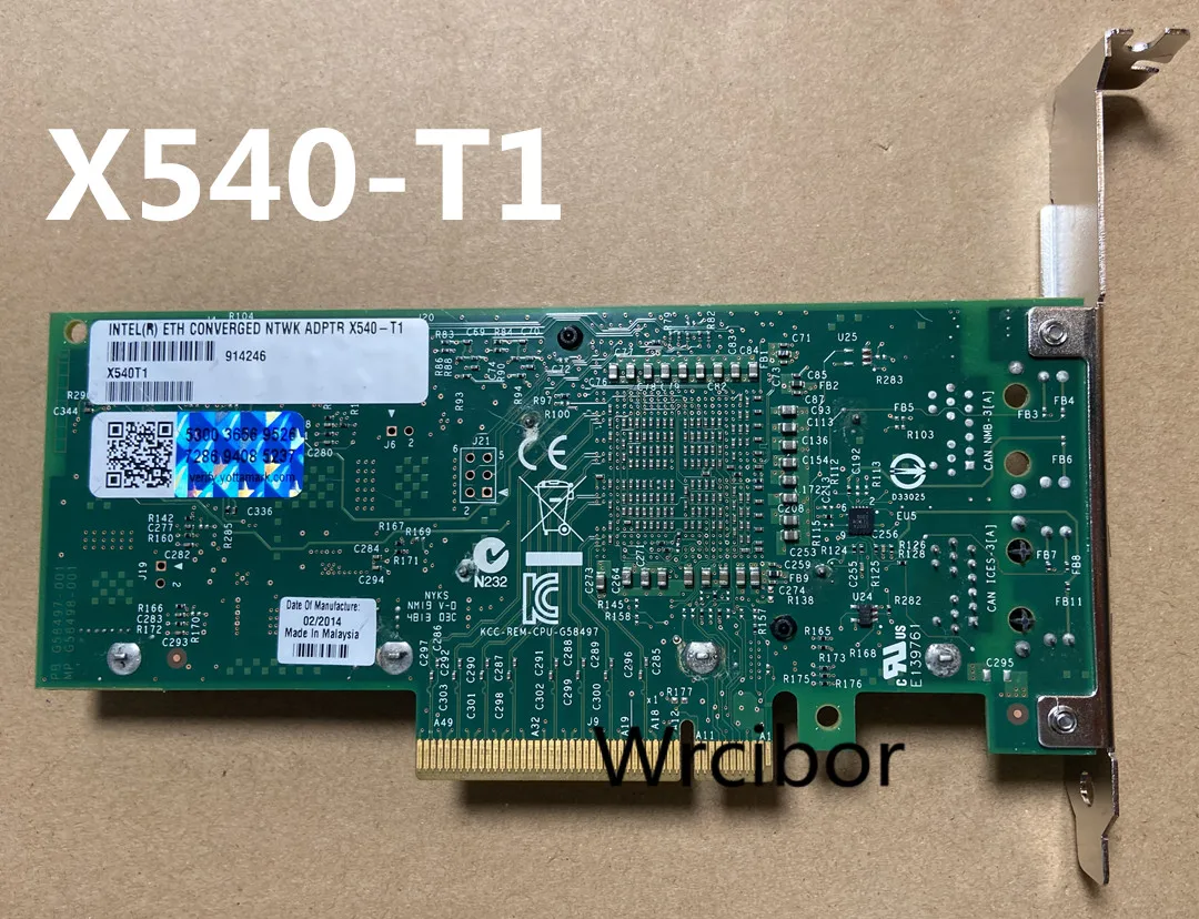 Б/у оригинальный intel X540-T1 10GbE PCI-E конвергентный сетевой адаптер (NIC), один порт RJ45
Б/у оригинальный intel X540-T1 10GbE PCI-E конвергентный сетевой адаптер (NIC), один порт RJ45