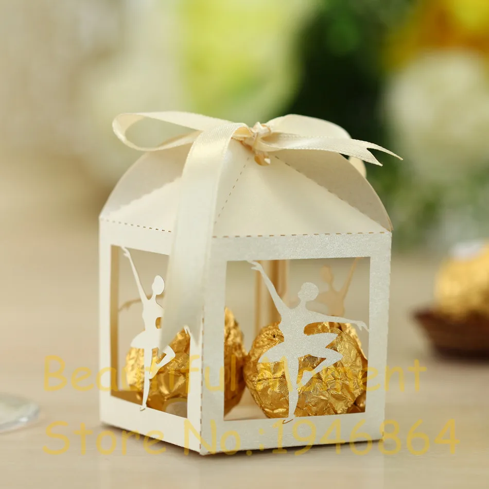 50pcs Ballet Laser Cut Gift Candy Boxes Sweets Wedding Party Favor Hollow Carriage Baby Shower Favors With Ribbon Party Supplies
50pcs Ballet Laser Cut Gift Candy Boxes Sweets Wedding Party Favor Hollow Carriage Baby Shower Favors With Ribbon Party Supplies