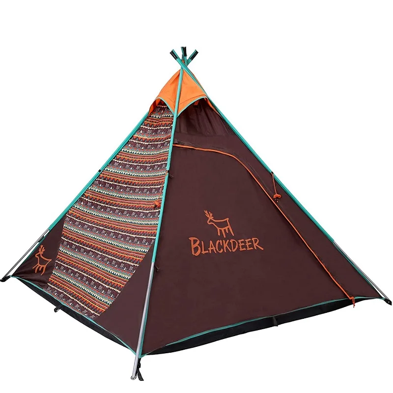 BLACKDEER Tourist Tent Indian Style Pyramid Tipi Tent Mesh Teepee UNI Waterproof Camping Yurt Family Tent Lightweight
BLACKDEER Tourist Tent Indian Style Pyramid Tipi Tent Mesh Teepee UNI Waterproof Camping Yurt Family Tent Lightweight