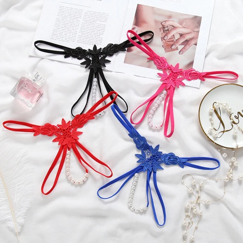 Underwear Women G string Sexy Crotchless String Lingerie Pearl Thong Seamless Briefs Transparent Panties Lady Soft Embroidery
Underwear Women G string Sexy Crotchless String Lingerie Pearl Thong Seamless Briefs Transparent Panties Lady Soft Embroidery