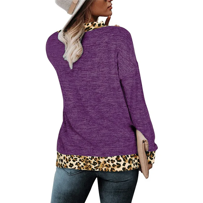 Cheap Autumn And Winter New European And American Cross-border Women's Sexy Leopard Print Color-blocking Long-sleeved Top Women
Cheap Autumn And Winter New European And American Cross-border Women's Sexy Leopard Print Color-blocking Long-sleeved Top Women