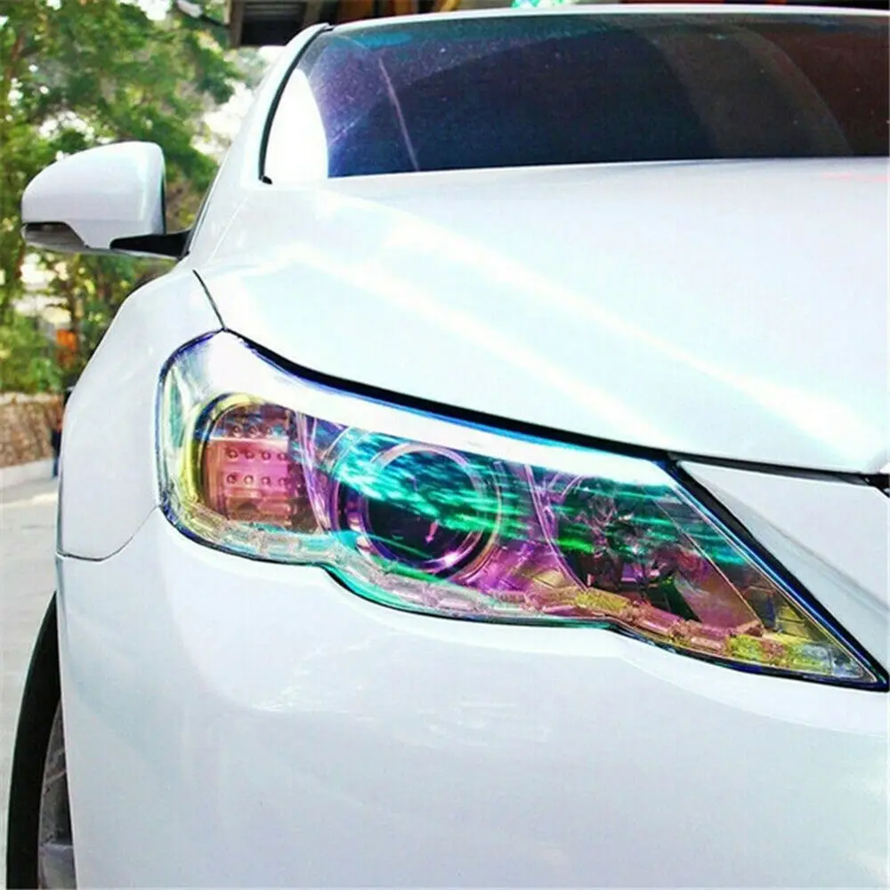 Chameleon Color Changing Tint Vinyl Wrap Sticker Headlight Film Car Light Lamp Car Colorful Lamp Film 30cm*100cm
Chameleon Color Changing Tint Vinyl Wrap Sticker Headlight Film Car Light Lamp Car Colorful Lamp Film 30cm*100cm