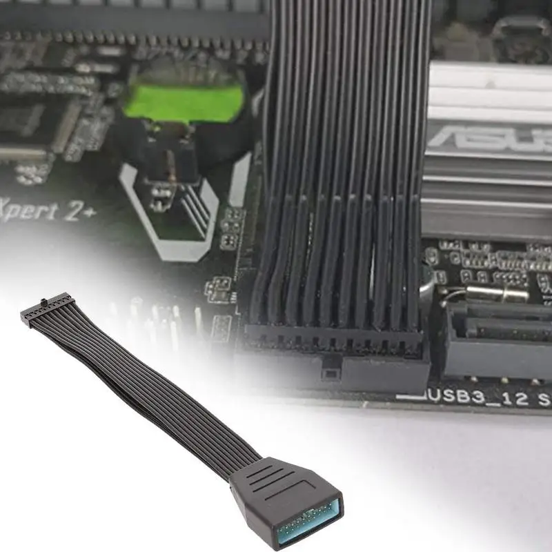 1pc Motherboard USB3.0 Black Soft Flat Cable 15cm 19Pin to 19Pin 20-pin female USB 20Pin FemaleExtension Cable 3.0 Conversi A9A3
1pc Motherboard USB3.0 Black Soft Flat Cable 15cm 19Pin to 19Pin 20-pin female USB 20Pin FemaleExtension Cable 3.0 Conversi A9A3