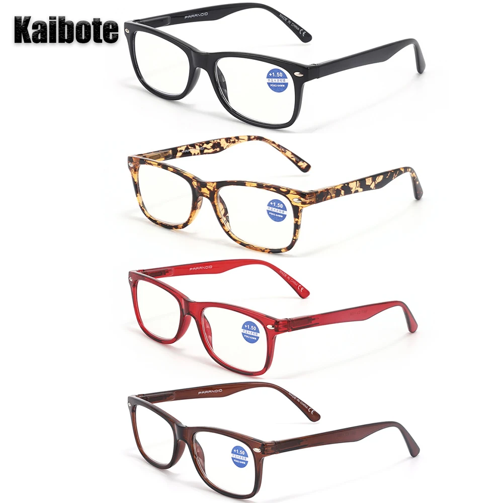 KBT 4 Pack Simple Men Women Blue Light Blocking Reading Glasses Spring Hinge High Quality Computer Presbyopic Eyeglasses Unisex
KBT 4 Pack Simple Men Women Blue Light Blocking Reading Glasses Spring Hinge High Quality Computer Presbyopic Eyeglasses Unisex